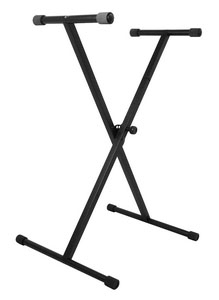 Single-tube X-type Keyboard Stand Black 