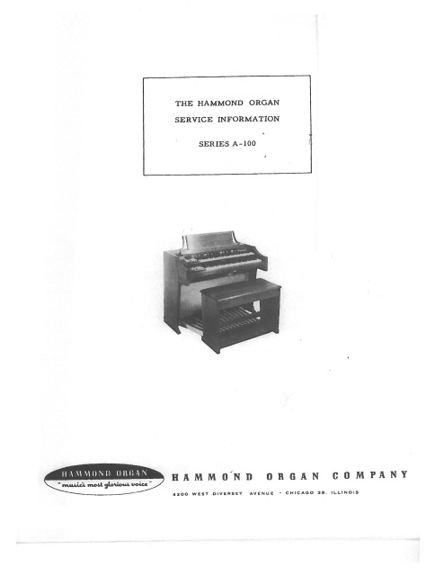 Hammond service manual pdf